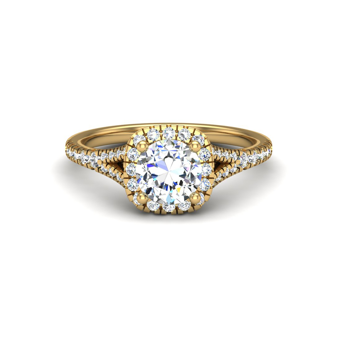 Grace Halo Engagement Ring